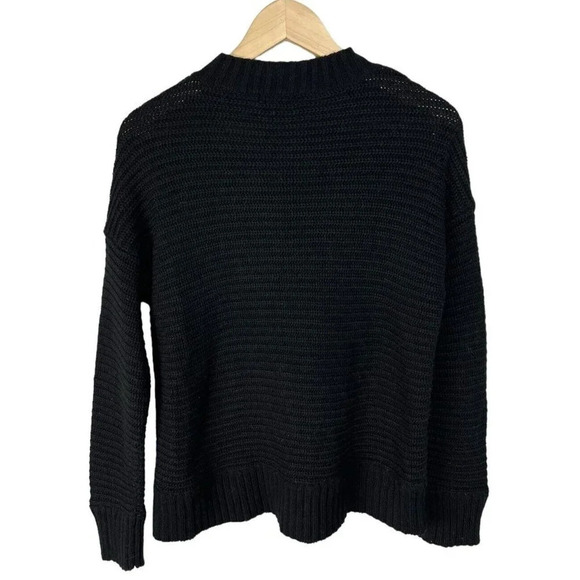 Jacqueline de Young Black Joycrave Long Sleeve Pullover Size Medium Acrylic Wms - Picture 2 of 6